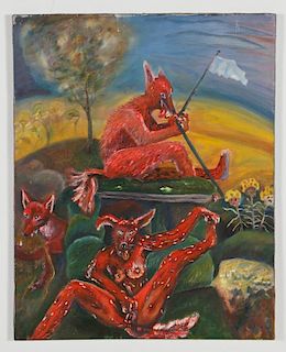 Roger Rice (b. 1958) "Desert Fox", 1991