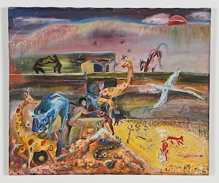 Roger Rice (b. 1958) "Landing of the Ark", c. 1989
