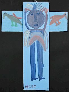 Mose Tolliver (1925-2006) "Crucifixion", 1987