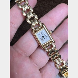 Cartier 18K Yellow Gold Tank Quartz Watch