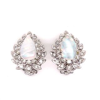18k Diamond Opal EarringÂ 