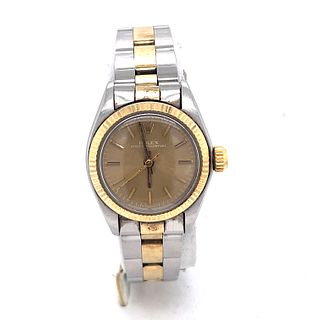 ROLEX Two Tone Oyster Perpetual Watch