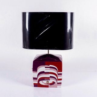 Estratos - Small (Burgundy) 1009070 - Lladro Porcelain Lamp