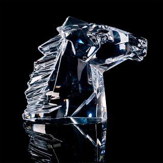 Large Daum Crystal Sculpture, Horse