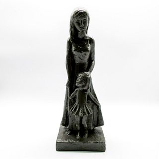 Vintage Leonardo Art Works Bronze Sculpture Mother & Child