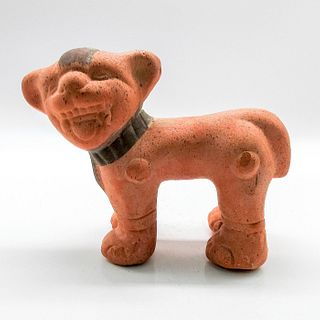 Vintage Terracotta Foo Dog Figurine