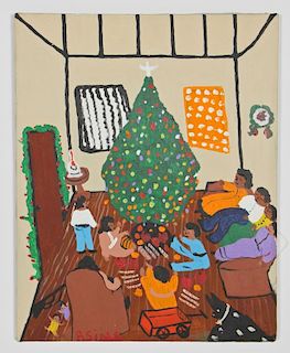 Bernice Sims (b. 1926) "Christmas", c. 1998