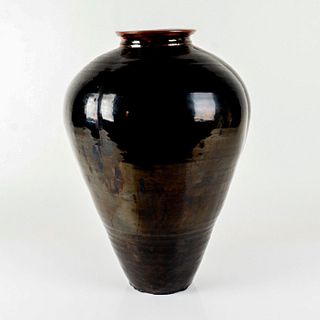 Paul Chaleff (American, b.1947) Large Stoneware Jardiniere Vase