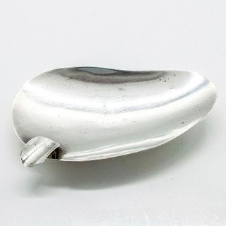 Vintage Mexican Sterling Silver Ashtray Pear Shaped