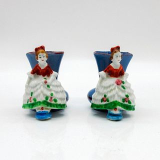 Pair of Vintage Miniature Figural Vases