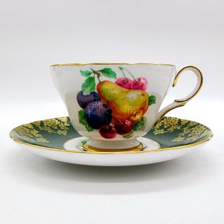 2pc Shelley England Cup and Saucer, Fruit 0605