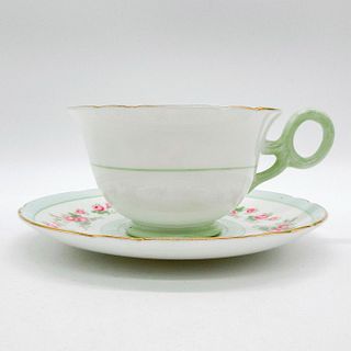 2pc Shelley England Cup and Saucer, Rose Spray