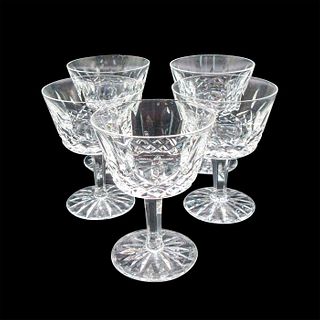 5pc Waterford Crystal Liquor Cocktail Glasses, Lismore