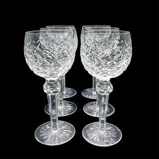 6pc Waterford Crystal Hock Wine Glasses, Powerscourt