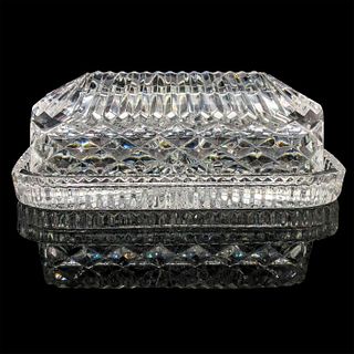 Waterford Cut Crystal Butter Dish