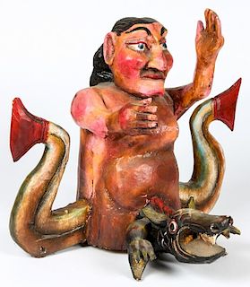 Vintage Mexican Guerrero Figural Mermaid