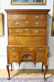 Antique American Queen Anne Mahogany Chest
