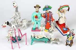 Vintage Mexican Day Of The Dead Artifacts
