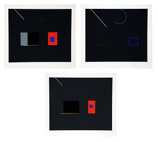 Robert Einbeck, Untitled II, III, and IV,  Lot of Three Screenprints on Arches