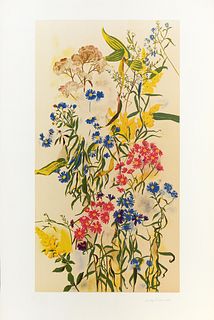 Dorothy Dell Dennison, Wild Asters, Lithograph