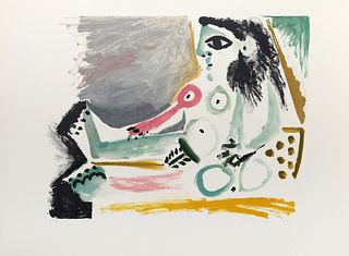 Pablo Picasso, Femme Nu Assise, Lithograph on Arches Paper