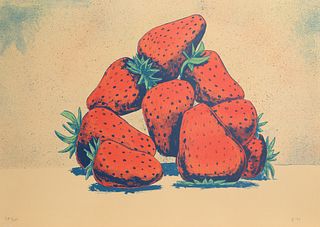 Aaron Fink, Strawberries, Lithograph