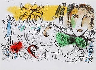 Marc Chagall, Homecoming from XXe Siecle. Chagall Monumental, Lithograph