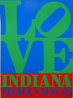 Robert Indiana, LOVE, Stable Gallery, Screenprint
