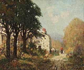 James C. Magee (American, 1846-1924) "Road by the Ruins"