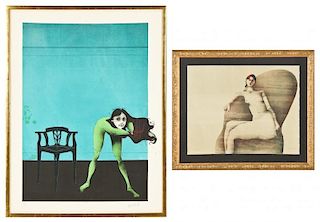 Paul Wunderlich (German, 1927-2010) Two Framed Lithographs