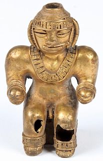 Pre-Columbian Tairona Figure, Tumbaga Gold