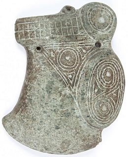 Taino Iguana/Toothy Bird Figural Axe (1000-1500 CE)