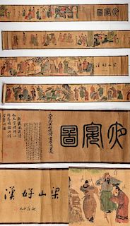 2 Old Chinese Scroll Paintings
