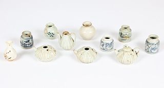 11 Small Chinese Pots, Various Ages