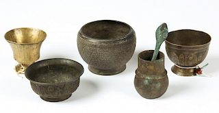 5 Antique Nepalese Bowls