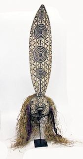 Tall Old Mossi Plank Mask
