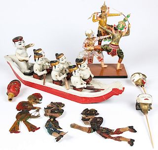 7 Indonesian Wayang Puppetry Artifacts