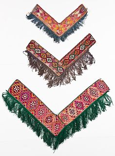 3 Central Asian Embroidered Textiles, Uzbekistan