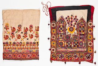2 Fine Old Rabari, Kutch Banjara Dowry Bags
