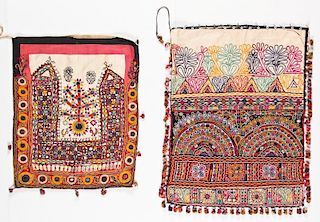 2 Fine Old Rabari/Banjara Dowry Bags, Kutch