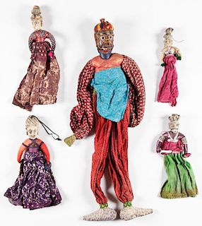 5 Old Indian Puppets