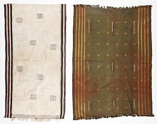 2 Old Naga Handwoven Cotton Textiles