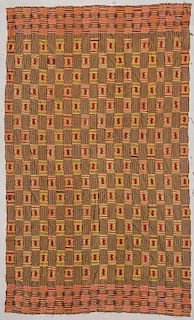 Large West African Kente Cloth, Mid 20th C.