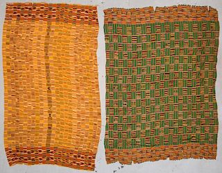Two Large West African Kente Cloths. Early/Mid 20th C