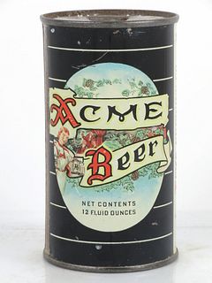 1942 Acme Beer 12oz Flat Top Can 28-24 San Francisco, California