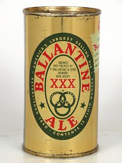 1957 Ballantine Ale 12oz Flat Top Can 33-19.2.2 Newark, New Jersey