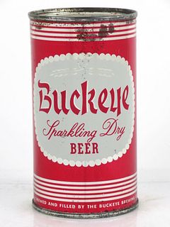 1959 Buckeye Sparkling Dry Beer 12oz Flat Top Can 43-09.2 Toledo, Ohio