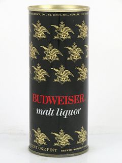 1971 Budweiser Malt Liquor 16oz One Pint Tab Top Can T143-17 Saint Louis, Missouri