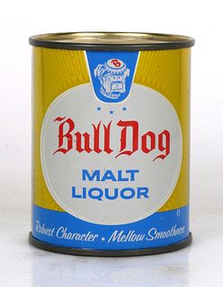 1962 Bull Dog Malt Liquor 8oz Can 239-14 South Bend, Indiana