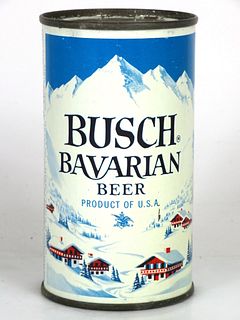 1962 Busch Bavarian Beer 12oz Flat Top Can 47-23.1 Saint Louis, Missouri